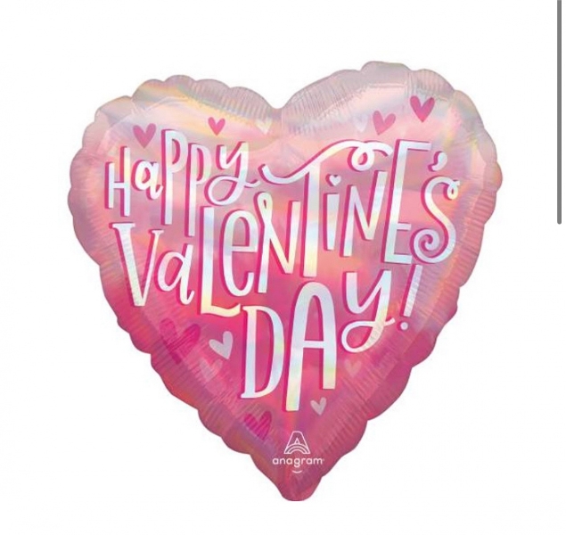 Love Heart Iridescent Pearl Balloon