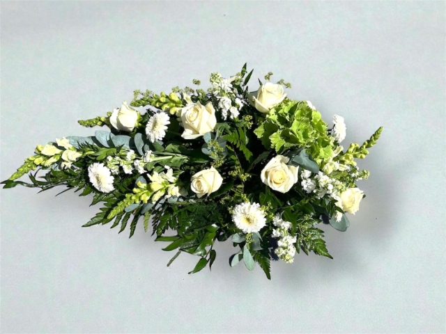 Mixed Fresh Flower Teardrop Spray